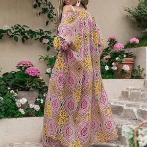 Boho Duster Cardigan, New with tags. Lightweight